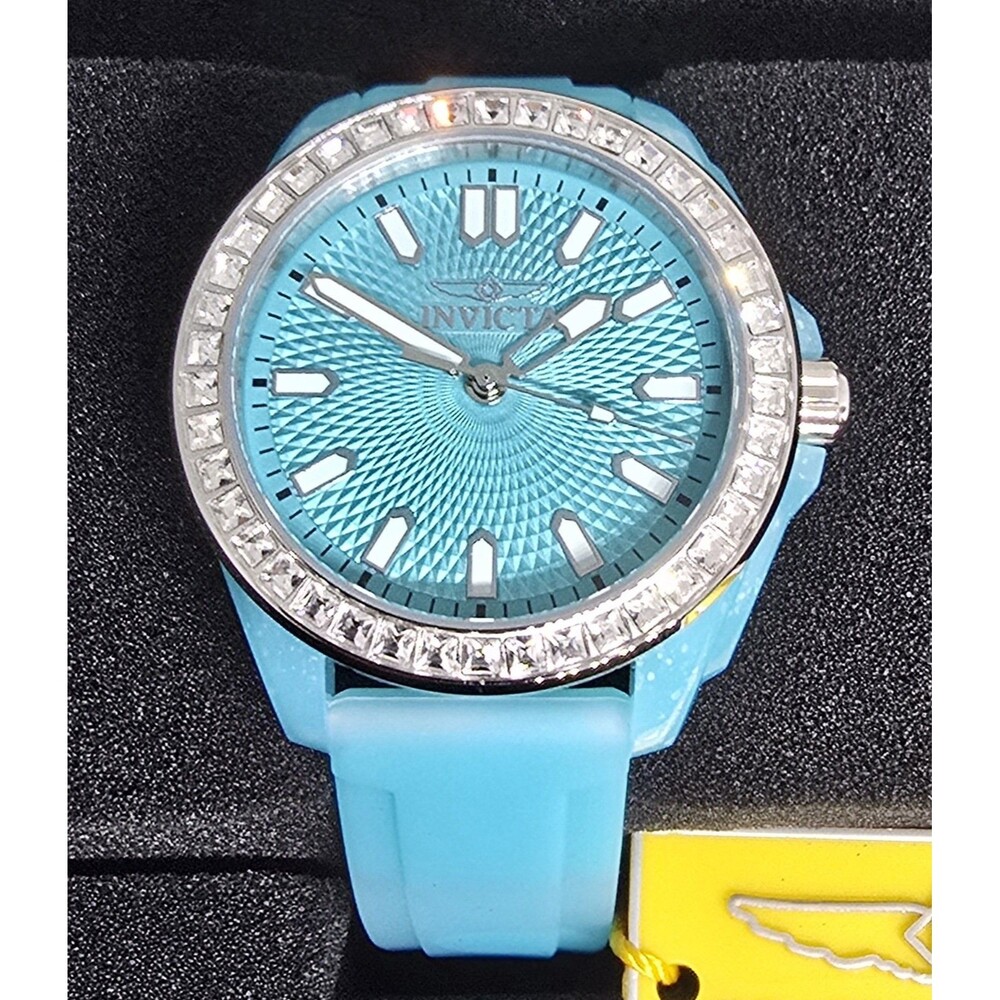 Invicta Celestial Women's Watch 37mm Blue Glitter Case Textured Dial (50203) - Picture 2 of 8